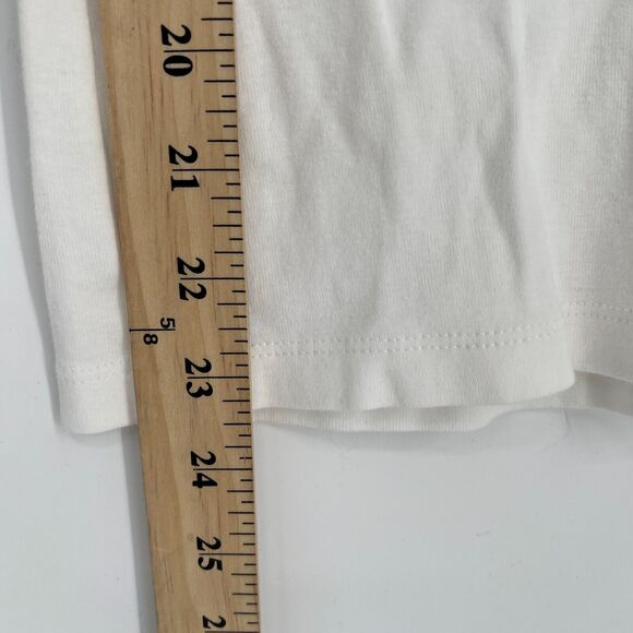 Tommy Hilfiger Fitted Baby Tee Sz S Y2K Inspired Stripe Logo Minimalist Preppy - Picture 5 of 8